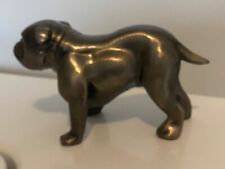 Old Rare MACK TRUCK  BULLDOG Advertising  Dog Paperweight Metal Ornate picture