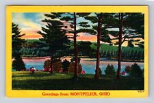 Montpelier OH-Ohio, General Greetings Landscape, Antique Vintage c1956 Postcard picture