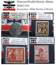 Nazi History Coin / Stamp Album *with COA* - Adolf Hitler's Insurrection, Putsch picture