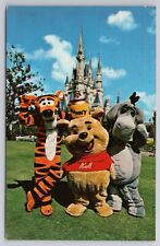 Disney World Walt Postcard Vintage Fantasyland Winnie The Pooh Tigger picture