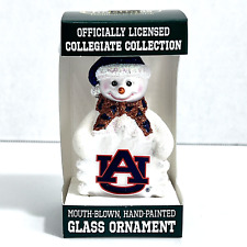 Auburn Snowman Mercks Family Old World Christmas Mouth-Blown Glass Ornament picture