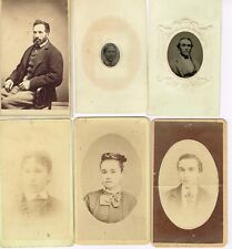 1860's - 1880's Mainly Glens Falls NY Family 14 CDVs & 2 Ferrotypes picture