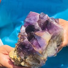 1920g HUGE Natural Purple Quartz Crystal Cluster Rough Specimen Healing 958 picture