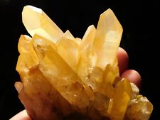 Larger 100% Natural GOLDEN Healer Quartz Crystal Cluster Brazil 308gr picture