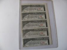 COMMONWEALTH OF VIRGINIA VA  1910 TO 1912   1883  $15 COUPON TAX LOT ( 5) RARE picture