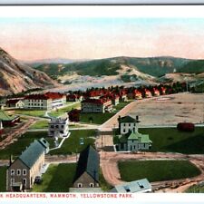 c1920s Mammoth, WY Yellowstone Park Headquarters Buildings Rare Postcard A64 picture