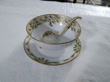 Antq. NIPPON, Japan Soup or Gravy bowl with matching under plate and ladle picture