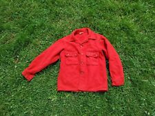 Vintage Boy Scouts of America BSA Red Wool Coat Official Jacket Shirt READ picture