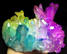 1787g MORE COLOUR Aura Quartz Crystal Titanium Bismuth Silicon Rainbows picture