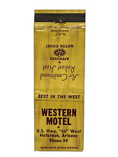 Western Motel Hotel Resort Inn Holbrook Arizona Matchbook Cover Matchbox picture
