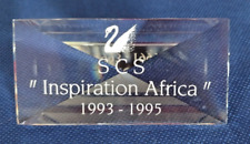 Swarovski Crystal SCS Inspiration Africa 1993 - 1995 Title Plague 8902068 NIB picture