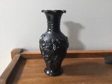 Vintage Imperial Black Glass Vase. LoganBerry picture