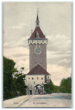 c1910 Scene at St. Johanns-Tor Basel Switzerland Antique Unposted Postcard picture