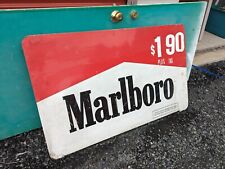 LARGE 1991 DOUBLE SIDED METAL MARLBORO ADVERTISING SIGN  47