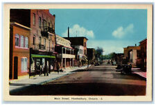 1947 Business District, Main Street, Hawkesbury Ontario Canada Vintage Postcard picture
