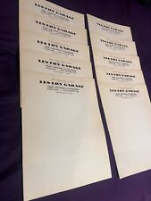 Letterhead 10 Sheets Of CAR GARAGE 1940s Vintage Stationery Unused Lot picture