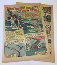 1944 four page cartoon story~ WWII GHOST ARMY+ NAVY~ You Can't Believe Your Eyes picture