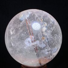 299g Natural Gold Rutilated Quartz Sphere Crystal Gemstone Ball Healing Stone picture