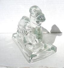 VINTAGE SHRINERS MASONIC GLASS CAMEL PAPERWEIGHT 1971 - L. E. SMITH GLASS CO picture
