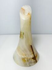 Vintage 1970’s Pakistan Onyx Bud Vase 6” Inches Tall ~ Rare Shape See All Pics picture