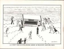 Cartoon Cape Cod,MA A 17 Foot Toaster Oven Washed Ashore at Wellfleet Postcard picture