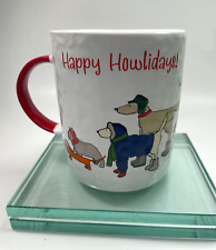 Christmas Happy Howlidays Coffee Mug By Prima Design Dogs in Holidays 20oz B7 picture