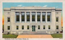 Terrebonne Parish Court House Houma LA 1942 Cancel Parnell MO Vtg Postcard CP361 picture