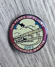 Lockheed Martin 100 Years of Flight 2003 Lapel Pin Enamel Red picture
