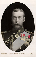 H.R.H. Prince of Wales England Vintage B&W Postcard picture
