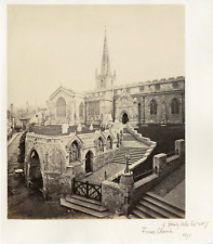 Bella, United Kingdom, Frome, St John the Baptise Church Vintage Albumen Print.  picture