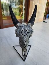 carve Goat skull Mandala  Grey picture