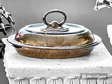 2  Vintage Steamship Nickle SILVER Plate Tray WALKER & HALL picture