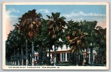 Postcard LA New Orleans The Palms On St Charles Ave picture