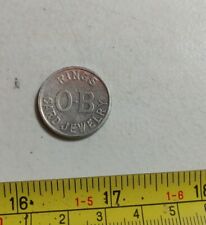 Vintage Ostby & Barton Co O-B Rings Providence RI Advertising Metal Token picture