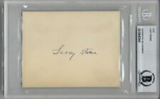 LUCY STONE SIGNED CARD WOMEN'S RIGHTS ACTIVIST SUFFRAGETTE VERY RARE BECKETT BAS picture