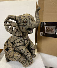 New Lucky Baby Elephant Sculpture The Edge Figure Matt Buckley Enesco 10” picture