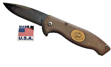Camillus Brown Eagle Scout  Folding Knife Factory Overrun  U.S.A. Made  NO BOX picture