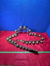 Antique **HORSE DRAWN SLEIGH BELLS**  7 Feet with 26 *LARGE* Bells 1800's XX-116 picture