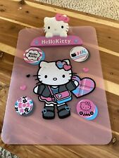 Vintage Sanrio Hello Kitty Pink Clipboard Clear  Pink Plastic 9