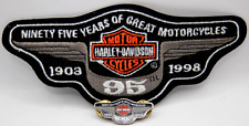Vintage Harley-Davidson 1998 95th Anniversary Patch and Pin Set picture