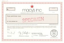 Macy's Inc. - dated 2007 Specimen Stock Certificate - Previously Federated Depar picture