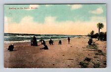 FL-Florida, Shelling On The Beach, Antique, Vintage c1911 Postcard picture