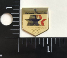 VTG 1984 ANHEUSER BUSCH Los Angeles Olympic Games Sponsor Promo Button Pinback picture