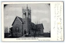Robesonia Pennsylvania PA Postcard St Paul Reformed Church Building 1913 Vintage picture