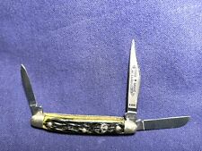 Boker Tree Brand Small Stockman 3 Blade Folding Pocketknife 1989 Model #83881 picture
