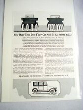 1918 Ad Franklin Automobile Company, Syracuse, N. Y. Tires picture