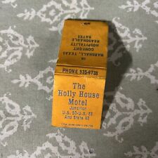 The Holly House Motel Marshall Texas Empty Matchbook Cover picture