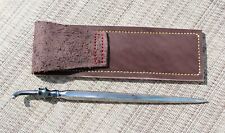 BG Custom Knife & Tool Vintage Fluted Hexagon Steel Self-Defence Spike w/ Sheath picture