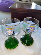 Pair of vintage roemer wine goblet 5 3/4” picture
