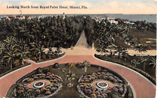 c.1910 BEV North from Royal Palm Hotel Miami FL post card picture